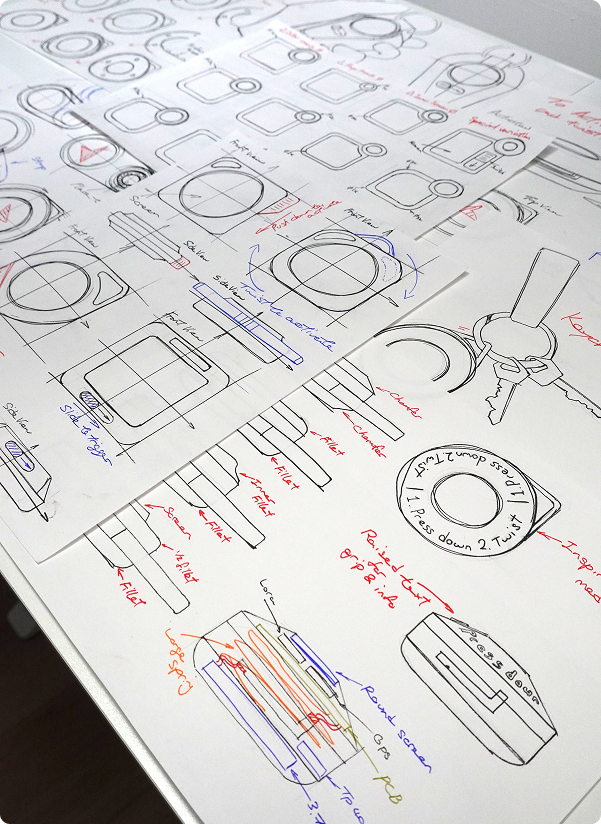 Initial sketches sheet 3
