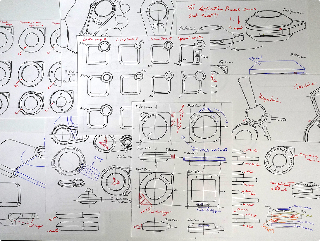 Initial sketches sheet 4