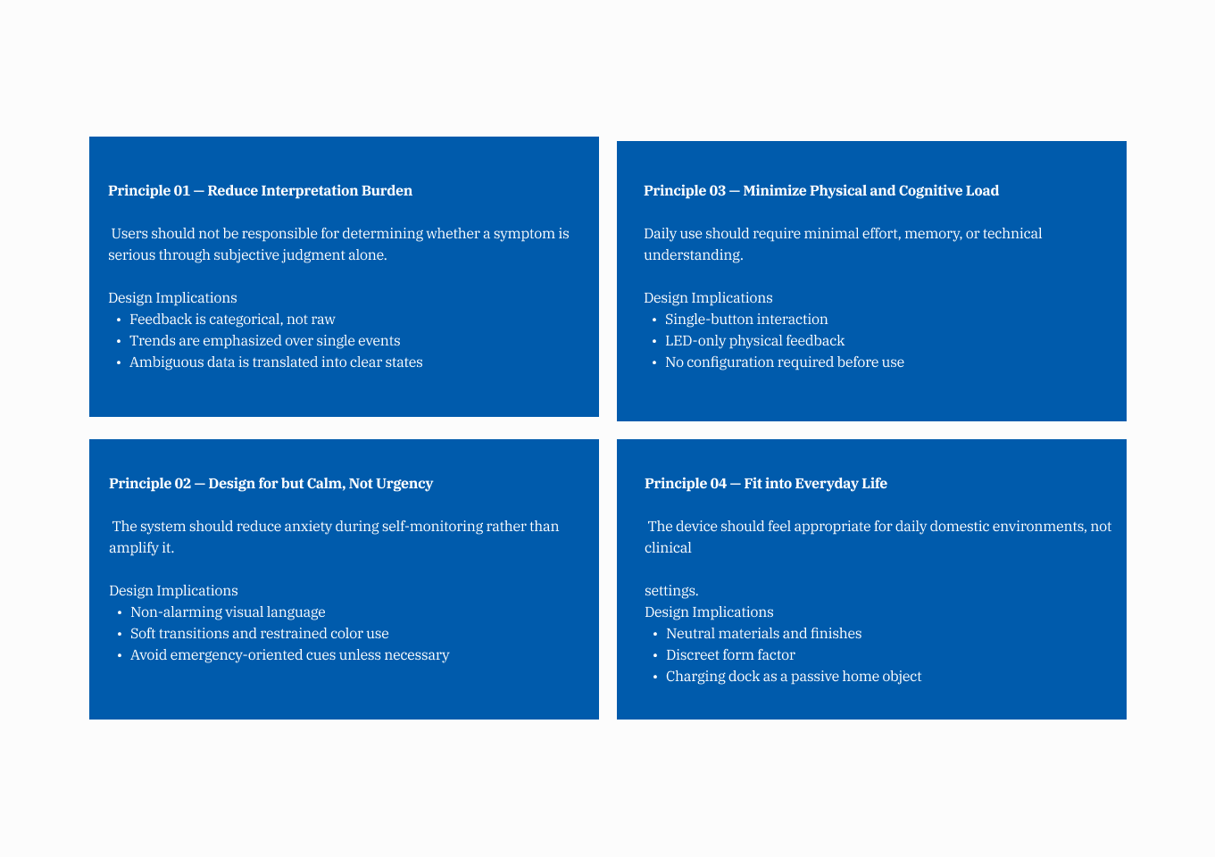 Four design principles