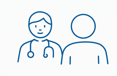 Explain to clinician illustration