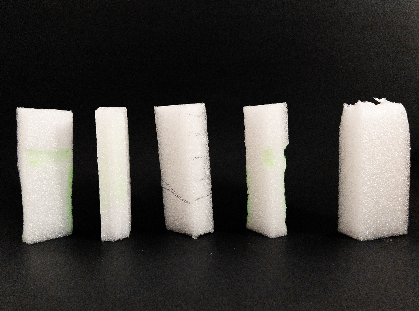 Initial foam prototypes